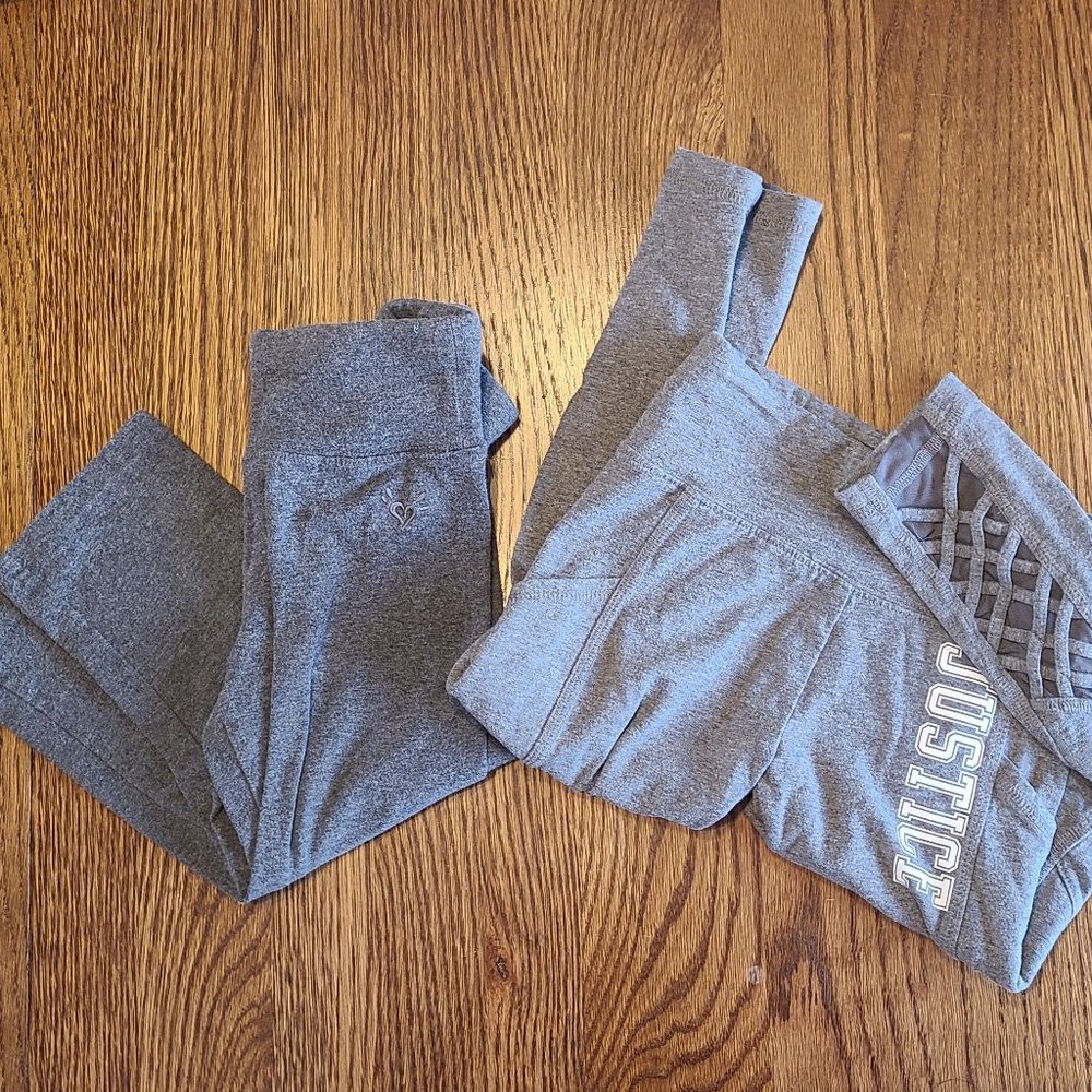 Lot of *2* JUSTICE Crop Leggings - Size 8